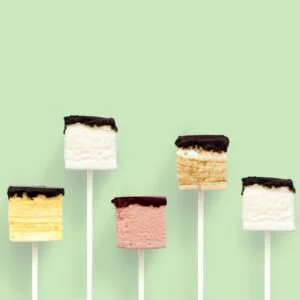 Chocolate-coated Marshmallow Pops