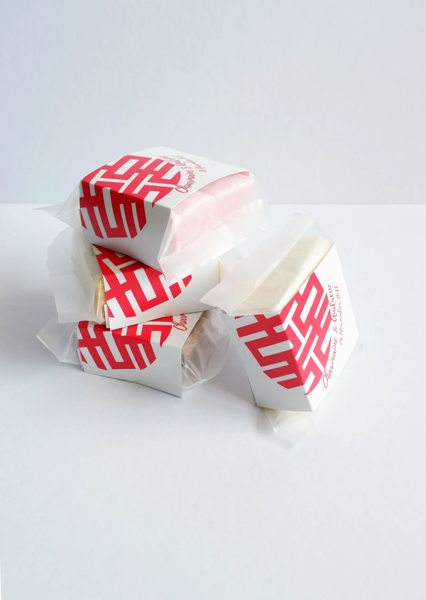 Wedding Favour: 4-cube Marshmallows
