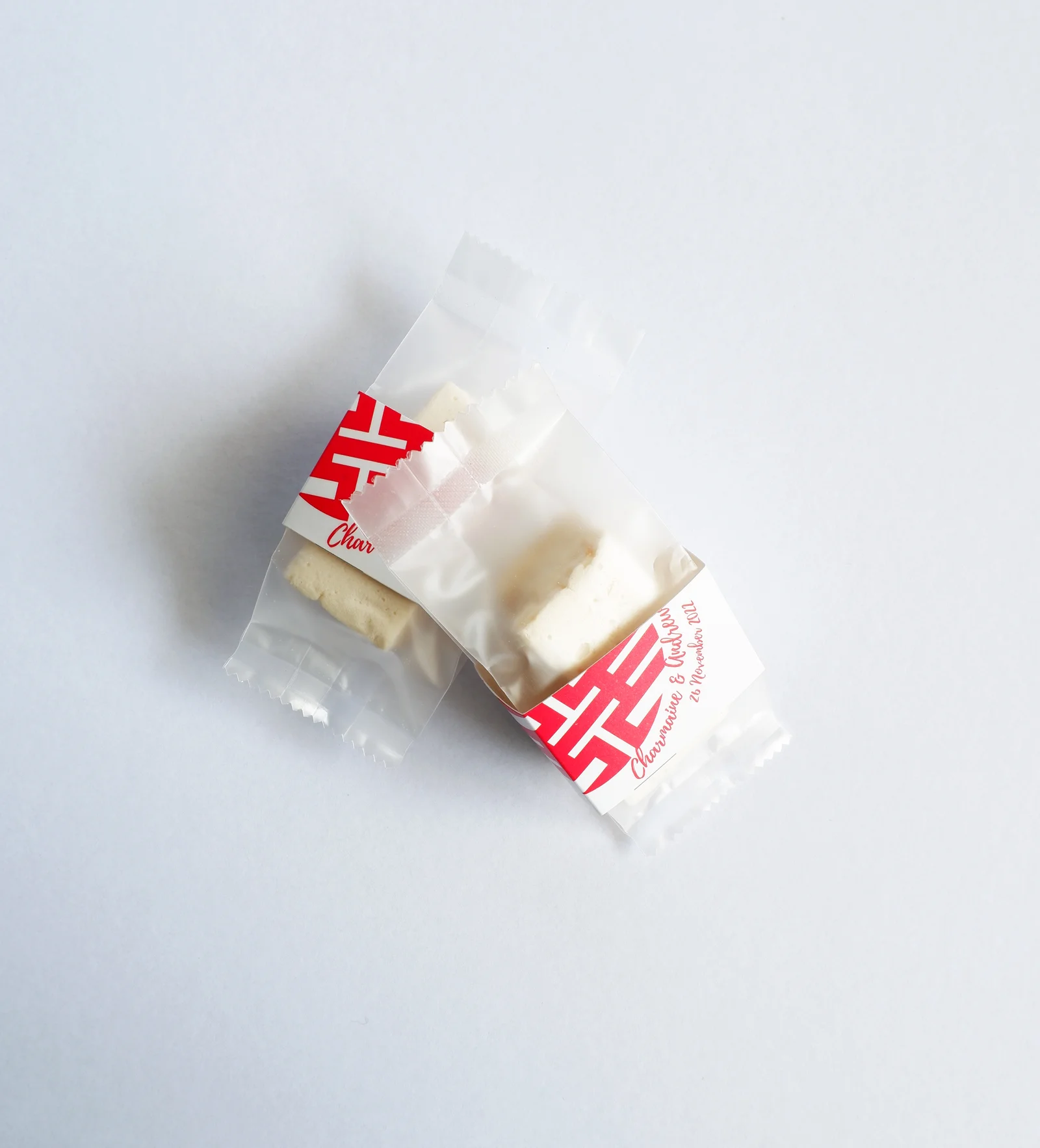 Wedding Favour: 2-cube Marshmallows