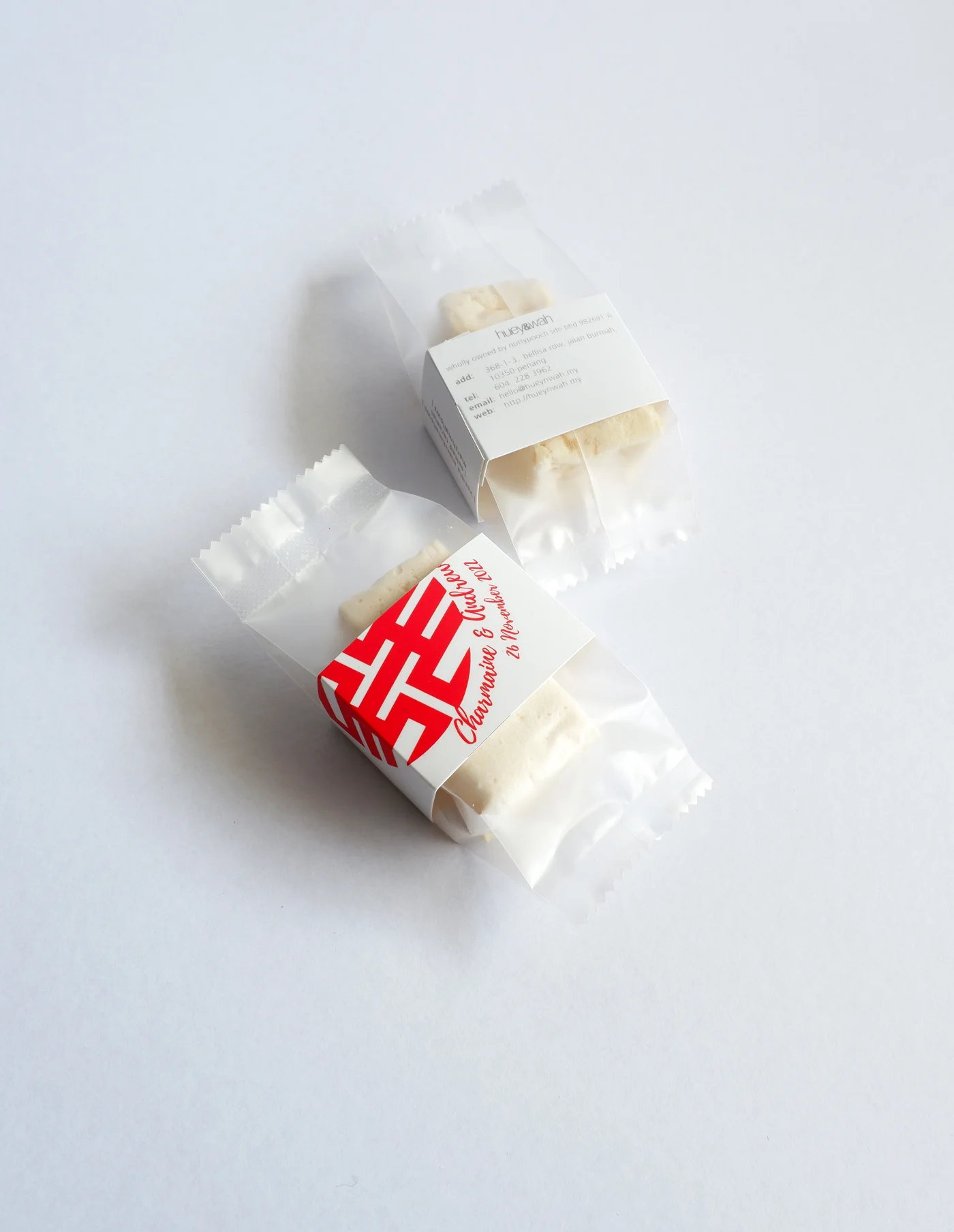 Wedding Favour: 2-cube Marshmallows - Image 2