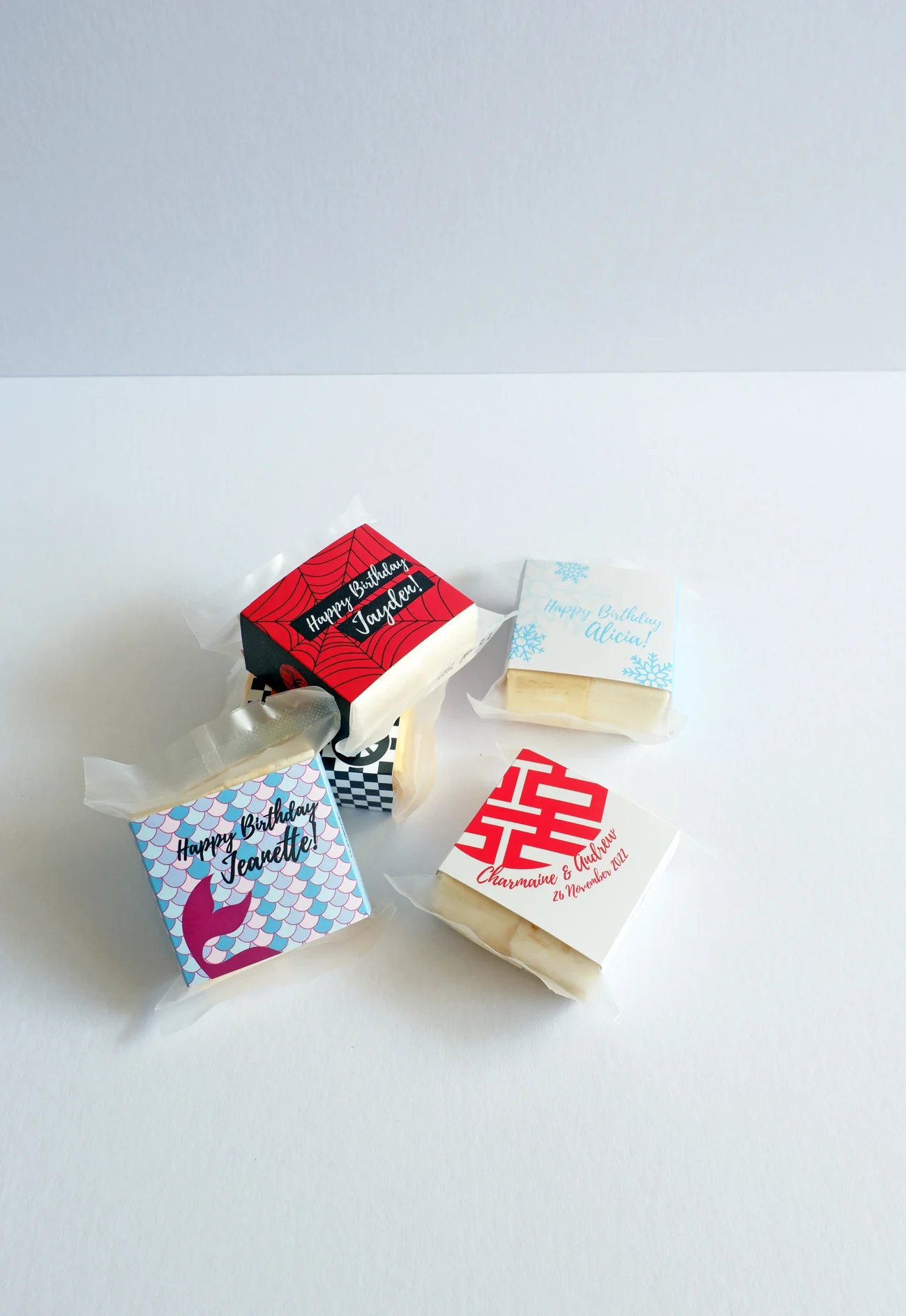 Party Favour: 4-cube Marshmallows