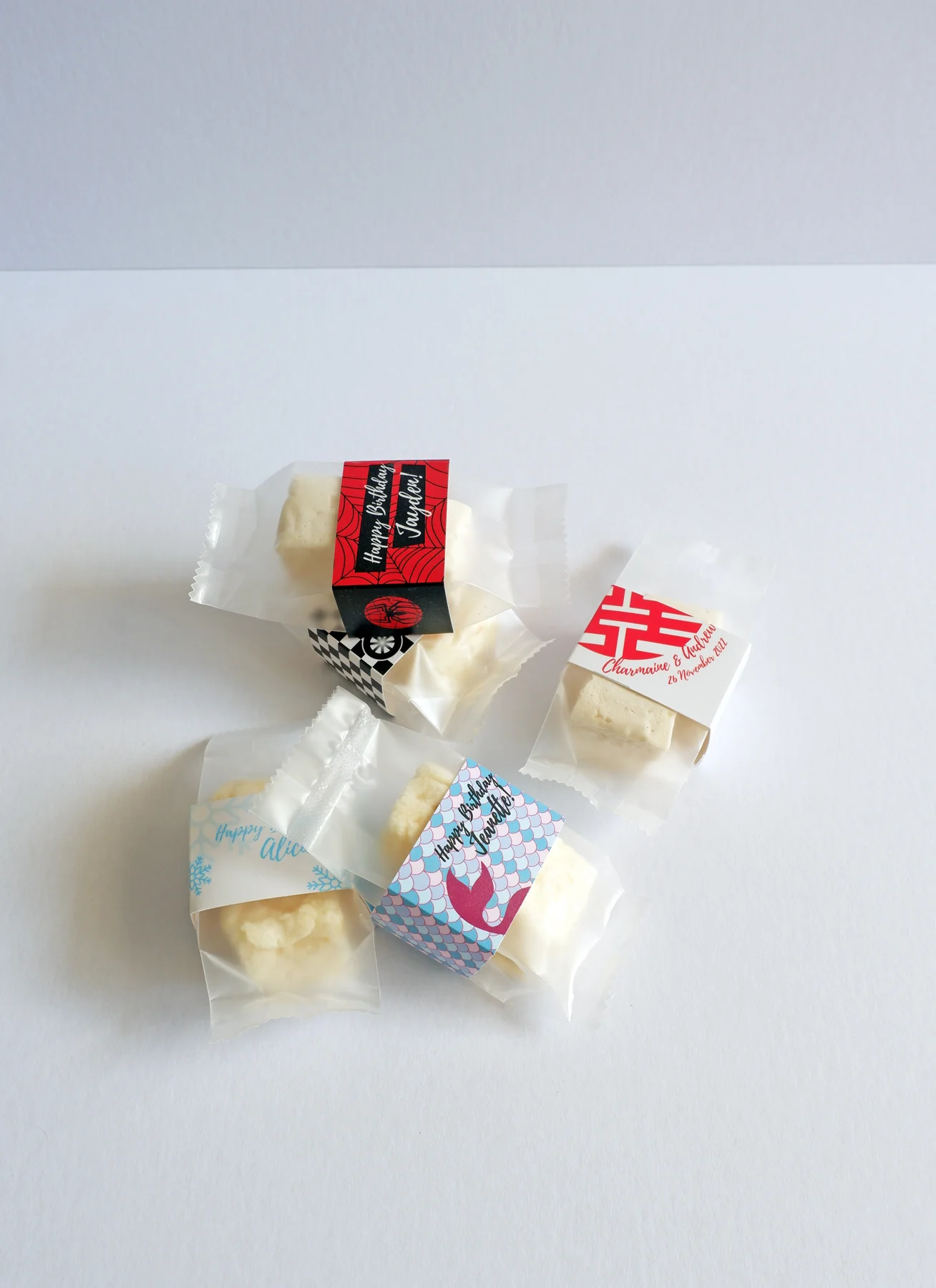 Party Favour: 2-cube Marshmallows